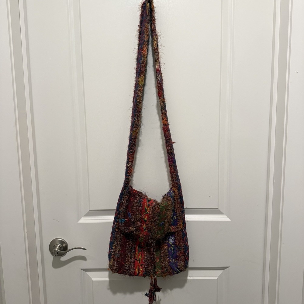 Earth Divas BOHO Crossbody Bag Embroidered Purse Boho Hippie Festival Nupal